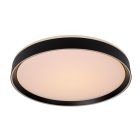 Zwarte plafonniere Nuria, acryl, 36w warm wit licht