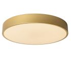 Gouden plafonnière modern, Unar, 24W, 2700K LED, 3-staps dimbaar