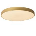 Gouden plafonnière modern, Unar, 60W, 2700K LED, 3-staps dimbaar