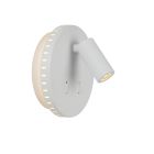 Witte wandlamp Bentjer, metaal
