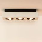 Witte dim to warm plafondspot Xirax, incl. 3x 5w GU10