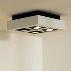 Witte dim to warm plafondspot Xirax, incl. 4x 5w GU10