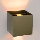 Bruine wandlamp Xio, aluminium