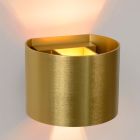 Gouden wandlamp Xio, aluminium