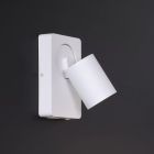 Witte wandspot Nigel, aluminium