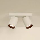 Witte plafondspot Nigel, aluminium