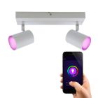 Moderne smart plafondlamp wit, Elena, 9W, RGBW