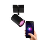 Moderne smart plafondlamp zwart, Elena, 4,5W, RGBW
