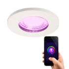 Moderne smart inbouwspot wit, Jule, IP65, 4,5W, RGBW