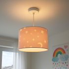 Roze sterren hanglamp Stars, kinderkamer