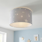 Grijze kinderlamp Stars
