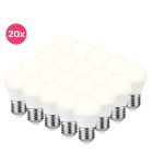20-pack Horan E27 LED kogellamp warm wit, 4w