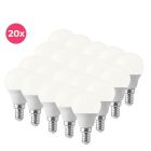 20-pack Lasco E14 LED kogellamp warm wit, 5,5w