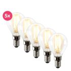 Dimbare E14 LED filament kogellamp Sorna, 3,5W, warm wit