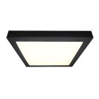 Zwarte plafonnière Rolo, aluminium, 18W, 4000K LED
