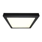 Zwarte plafonnière Rolo, aluminium, 24W, 4000K LED
