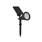 Zwarte solar prikspot, Oualid, 2W, 5500K LED, IP65