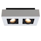 Witte opbouwspot Noraly, aluminium, modern