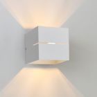 Witte up down wandlamp modern, Zita