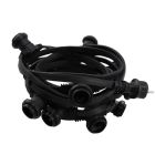 10m prikkabel, 10 fittingen