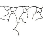 8m koppelbare ijspegelverlichting, Zwart snoer, IP67, 50 cm hoog - Warm wit