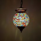 Veelkleurige oosterse hanglamp mozaïek, Nisrin