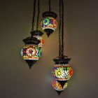 Veelkleurige oosterse hanglamp mozaïek, Amir