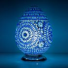 Blauwe oosterse tafellamp mozaïek, Lara