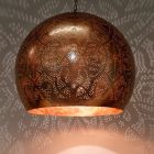 Koperen oosterse hanglamp filigrain, Alyssa
