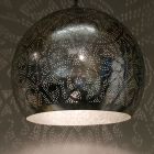 Zilveren oosterse hanglamp filigrain, Alyssa