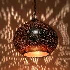 Gouden oosterse hanglamp metaal, Noah