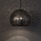 Zilveren oosterse hanglamp filigrain, Kenza
