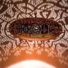 Koperen oosterse hanglamp filigrain, Zina