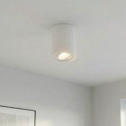 Ronde, witte opbouwspot Onno, Richtbaar