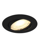 Aluminium inbouwspot zwart, Rudo