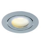 Chromen inbouwspot aluminium, Wimke, 5W, dim to warm LED, IP44