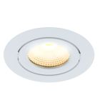 Witte inbouwspot aluminium, Wimke, 5W, 2700K LED, IP44