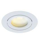 Witte inbouwspot aluminium, Wimke, 5W, dim to warm LED, IP44