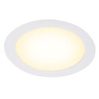 Witte downlight aluminium, Umbriel, 6W, 3000K LED, IP44