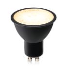 Dimbare GU10 LED lamp Antonie, zwart, 5W, 3000K