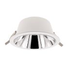 Witte downlight aluminium, Maud, 16W, white switch LED, IP22