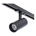 Zwarte 1-fase railsysteem spot aluminium, Enno, 10W, white switch LED