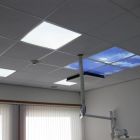 Fotoprint wolk - set van 4 acrylplaten met print, voor 60x60 cm LED panelen