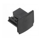 Eindkap voor 3-fase railverlichting, zwart, Pro