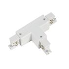T-vorm connector voor 3-fase railverlichting, links 2, wit, Pro