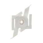 Systeemplafond clip voor 3-fase railverlichting, wit, Pro