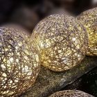 20 cm Kerstbol met 30 LEDS, op batterij