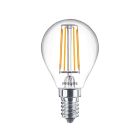 Dimbare Philips E14 LED filament lamp 4,5W, 2700K