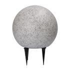 Grijze prikspot Stonie, kunststof, modern, IP65, 2700K