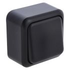 Q-Link opbouwschakelaar wissel, zwart